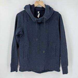 Lululemon Women's Heathered Navy Blue Split Pullover Hoodie Sweatshirt 4